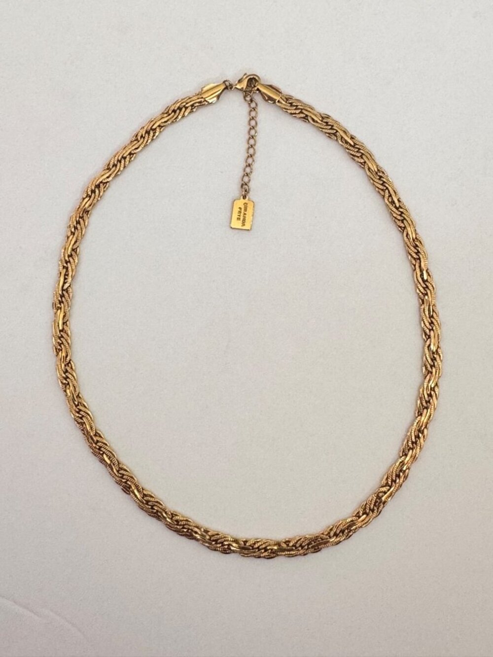 Miranda Frye Necklace Gold Braided Chain 18" Julia Havens Collab